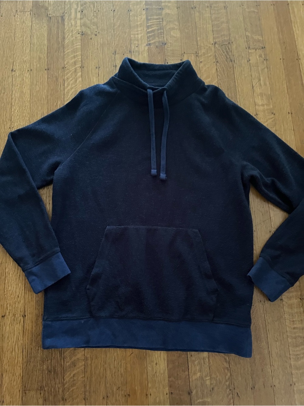 Banana Republic Navy Turtleneck Pullover with Kangaroo Pocket